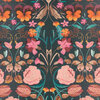 papier-peint-fleuri-bonita-rose-fond-sombre-romo