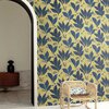 papier-peint-dandelion-jaune-bleu-masureel_idee-deco