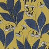 papier-peint-dandelion-jaune-bleu-masureel