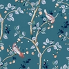 papier-peint-fleuri-birds-prosperity-coordonne-bleu-fonce