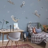 papier-peint-enfant-panoramique-chien-espace-coordonne