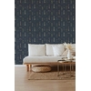 herbario-noche-papier-peint-design-minimaliste-nature-bleu-nuit