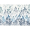 mendia-panoramique-papier-peint-montagne-foret-sapin-coordonne-bleu