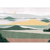 lainoa-papier-peint-panoramique-paysage-vintage-rose-vert-jaune