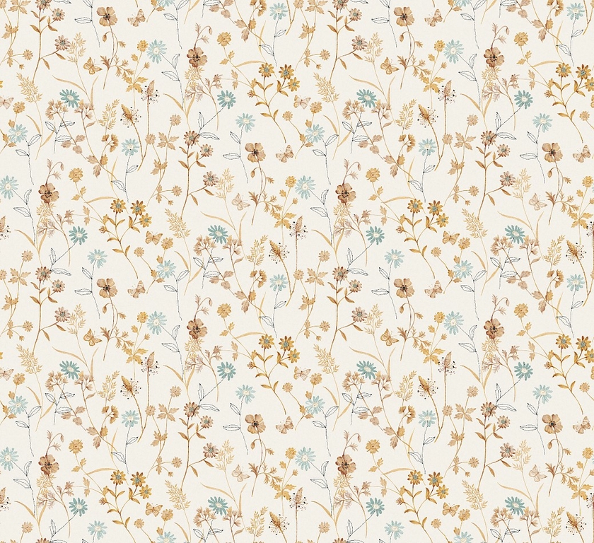 papier-peint-elysium-masureel-fleuris-ambre
