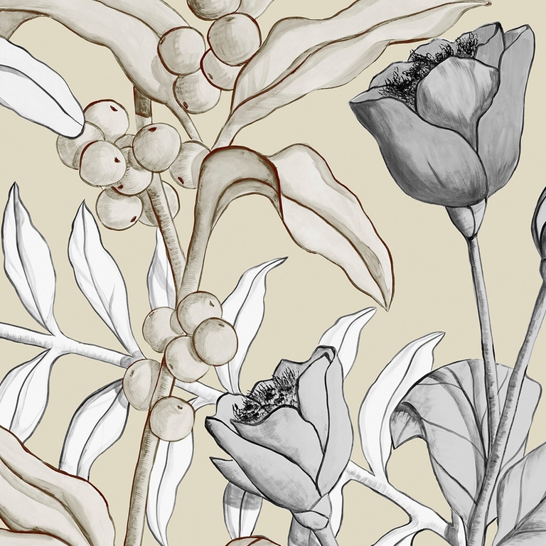 PANORAMIQUE NOBILIS Petals And Berries BEIGE