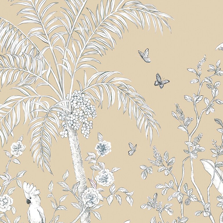 PANORAMIQUE NOBILIS Papillons BEIGE