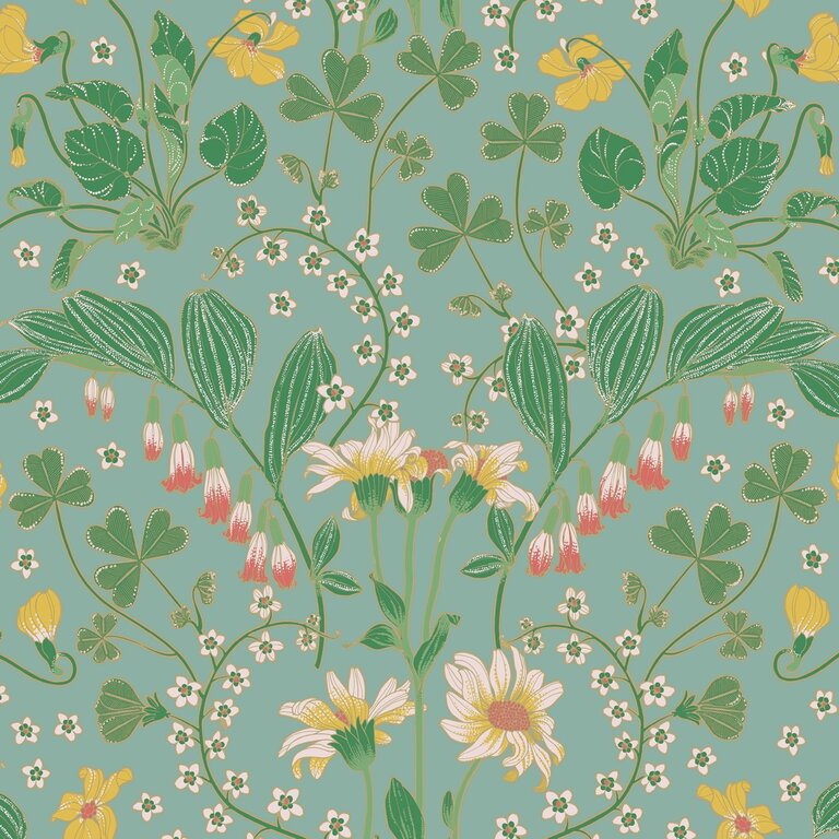 PAPIER PEINT NOBILIS NARCISSE VERT