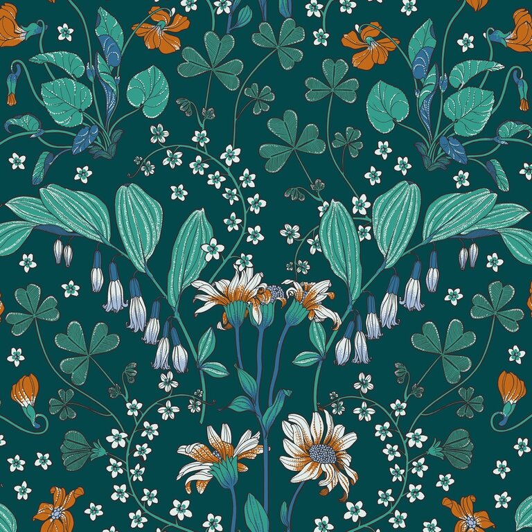 PAPIER PEINT NOBILIS NARCISSE EMERAUDE