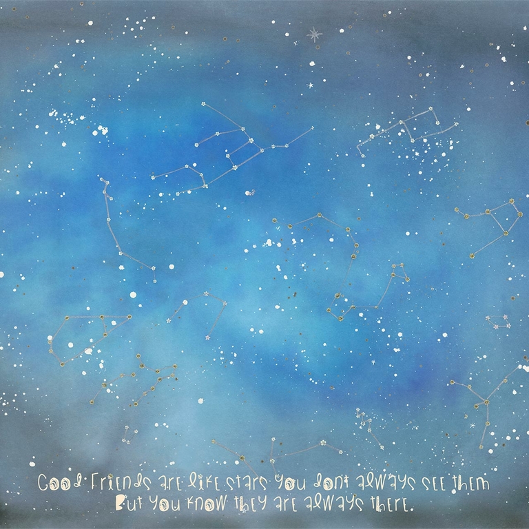 papier-peint-panoramique-enfant-bleu-ciel-constelation-etoile