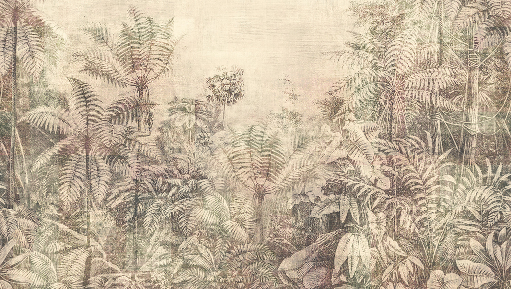 papier-peint-panoramique-peinture-design-jungle-gris