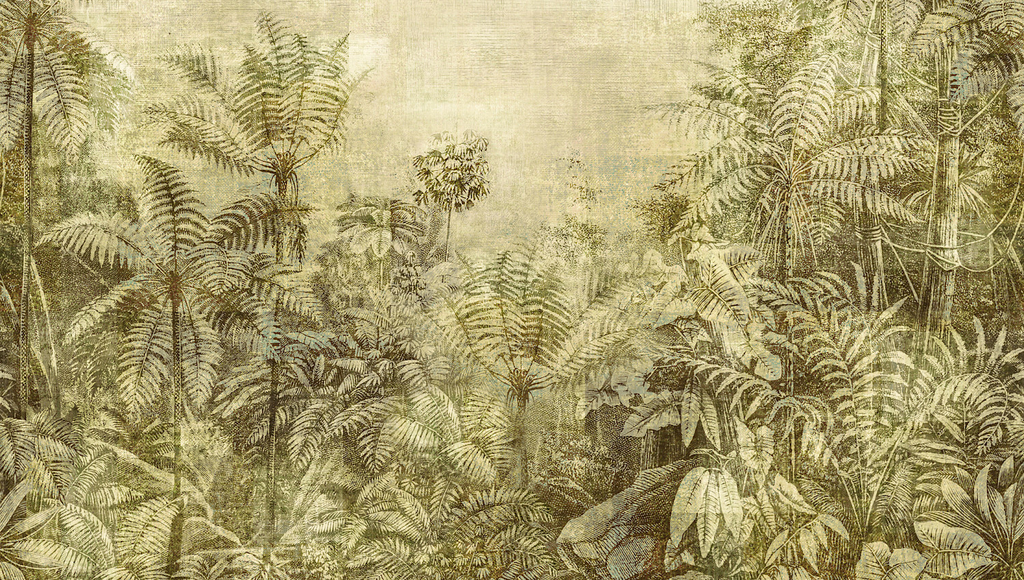 papier-peint-panoramique-peinture-design-foret-tropicale