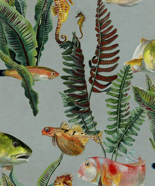 papier-peint-marin-poisson-Bank-of-Fish-Cyan-9500021
