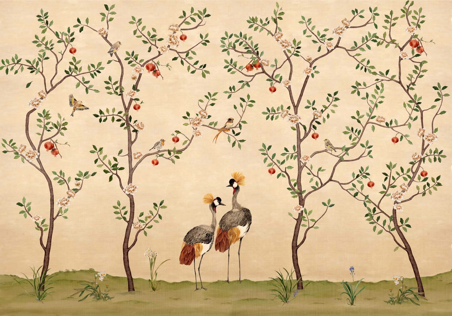 crowned-crane-nacre-murals-coordonne