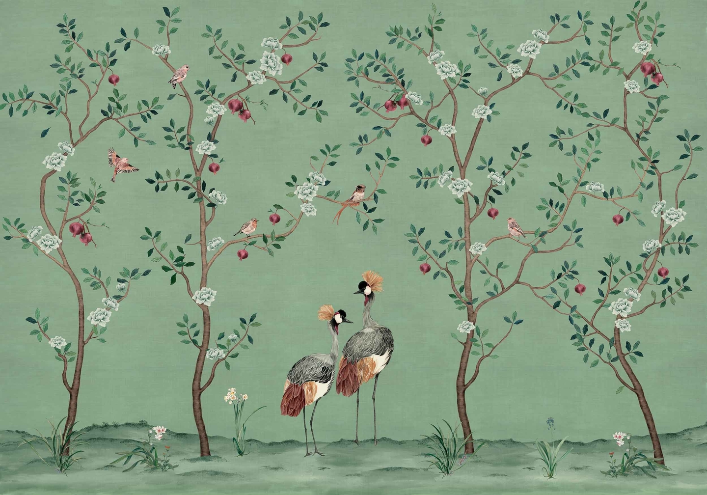 crowned-crane-turquoise-murals-coordonne