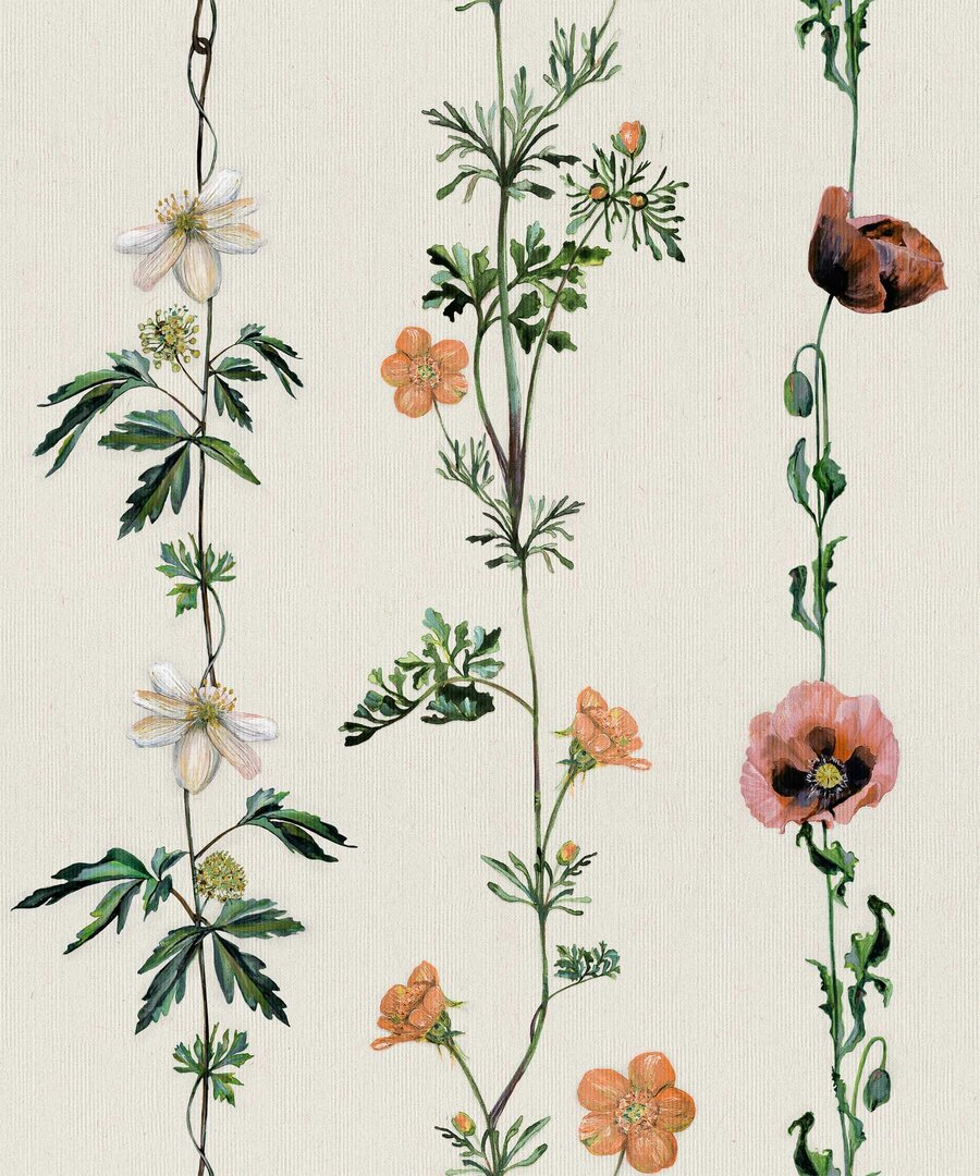 climbing-flowers-linen-wallpaper-coordonne
