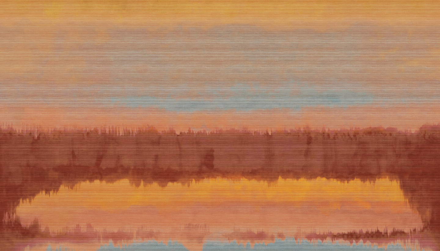Papier peint panoramique Prosperine Elitis orange