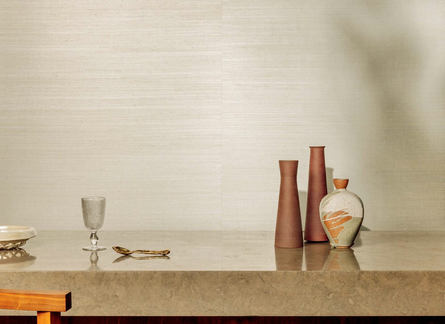 PAPIER PEINT SISAL METALLIQUE