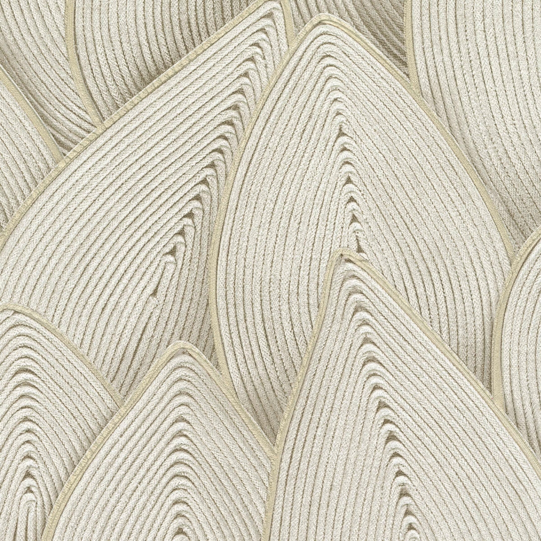 PAPIER PEINT ELITIS JONCHEE BLANC