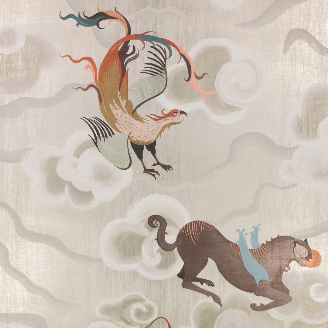 PAPIER PEINT BALACK EDITION CHIMERA IVOIRE
