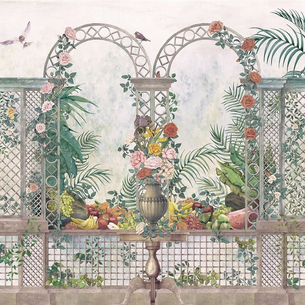 papier-peint-jardin-treillis-Vintage-9300091