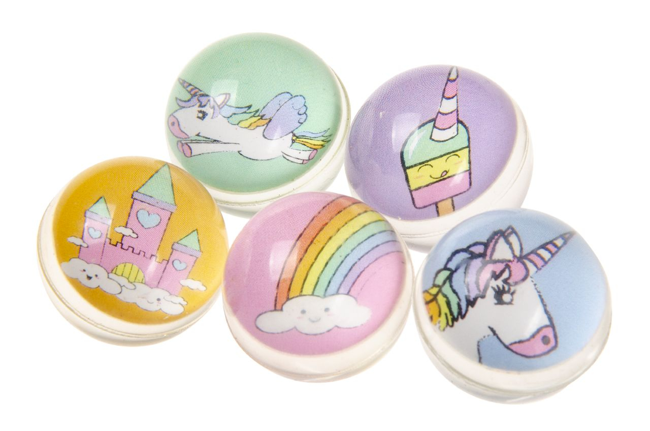 5 Balles Rebondissantes Licorne