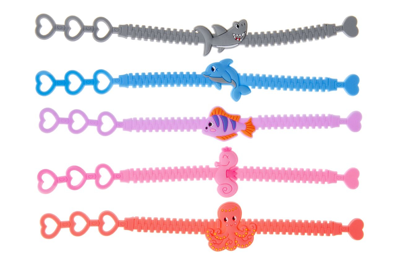 6-bracelets-silicone-animaux-marins