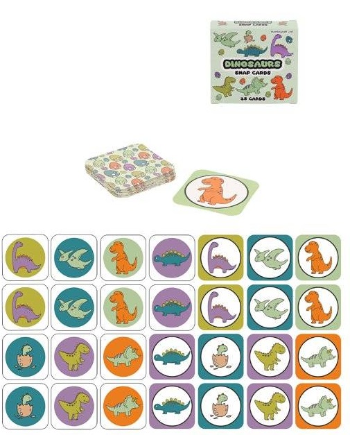 Jeu de carte Memory Les dinosaures