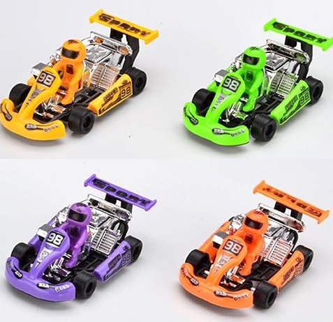 Lot De 10 Mini Karts à Friction Pour Enfants - Jouets éducatifs Tirés En Arrière - 9x5x4 Cm - Cadeau Anniversaire, Jeu Familial