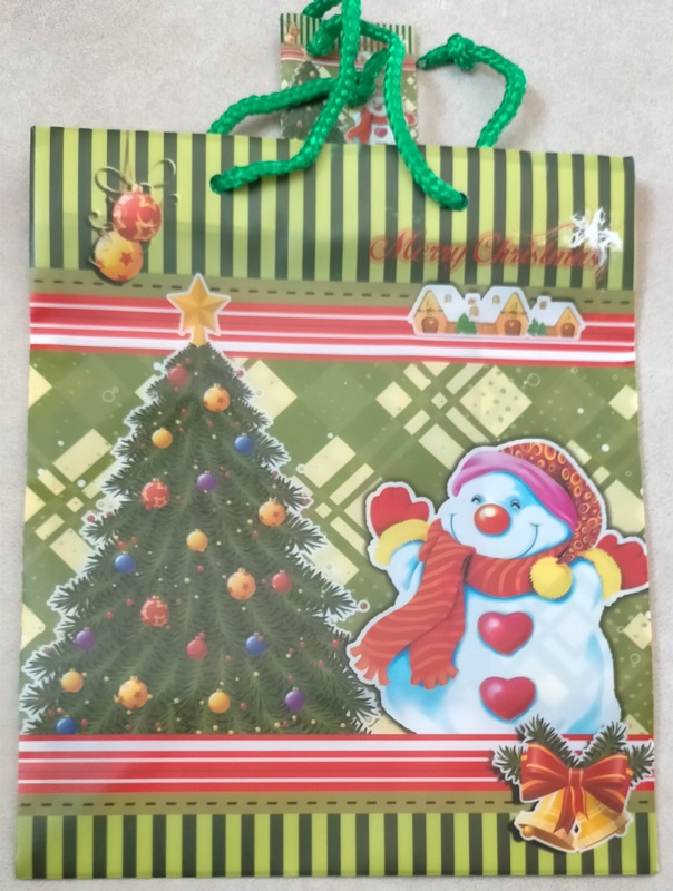 sac-cadeau-noel-vert-bonhomme-de-neige