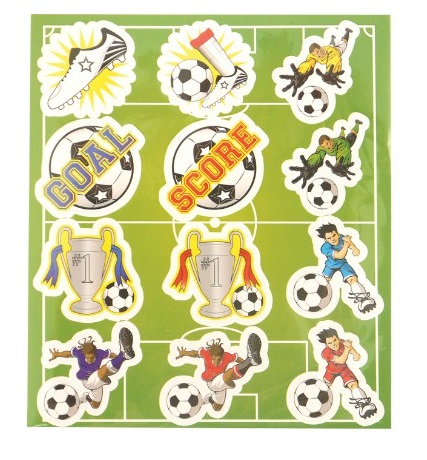 Planche de 12 Stickers Football