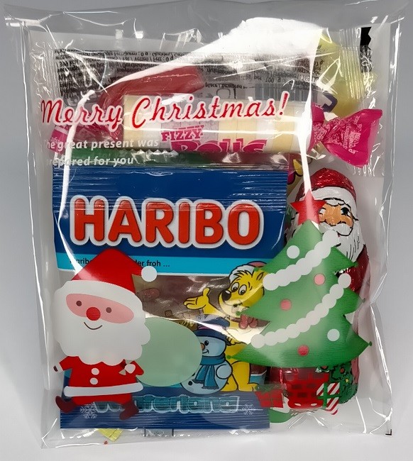 Sachet Noël Haribo,covid arbre de Noël,sac bonbon noel,confiserie noel