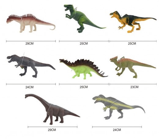 Dinosaure 19 à 29 cm