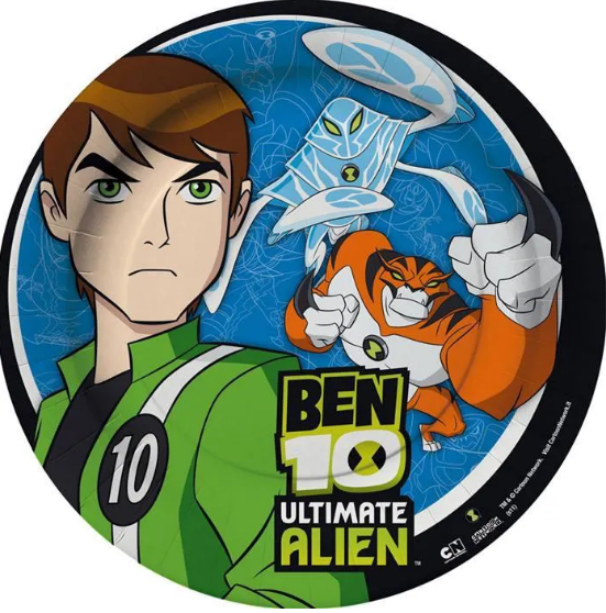 8 Assiettes Ben 10 Ultimate Alien
