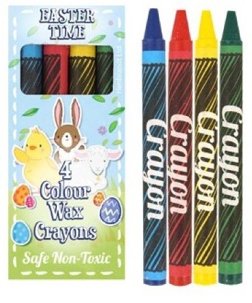 Boîte 4 Crayons de Cire Pâques