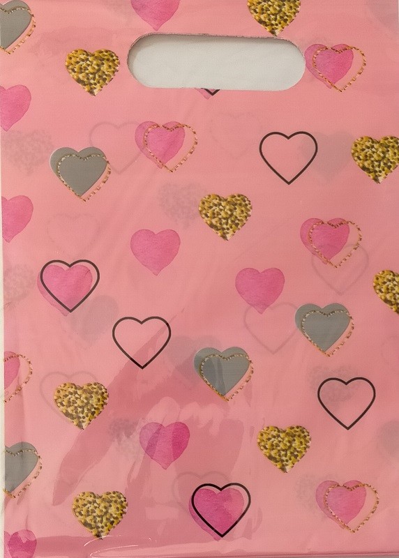 10 Pochettes Cadeaux Coeurs