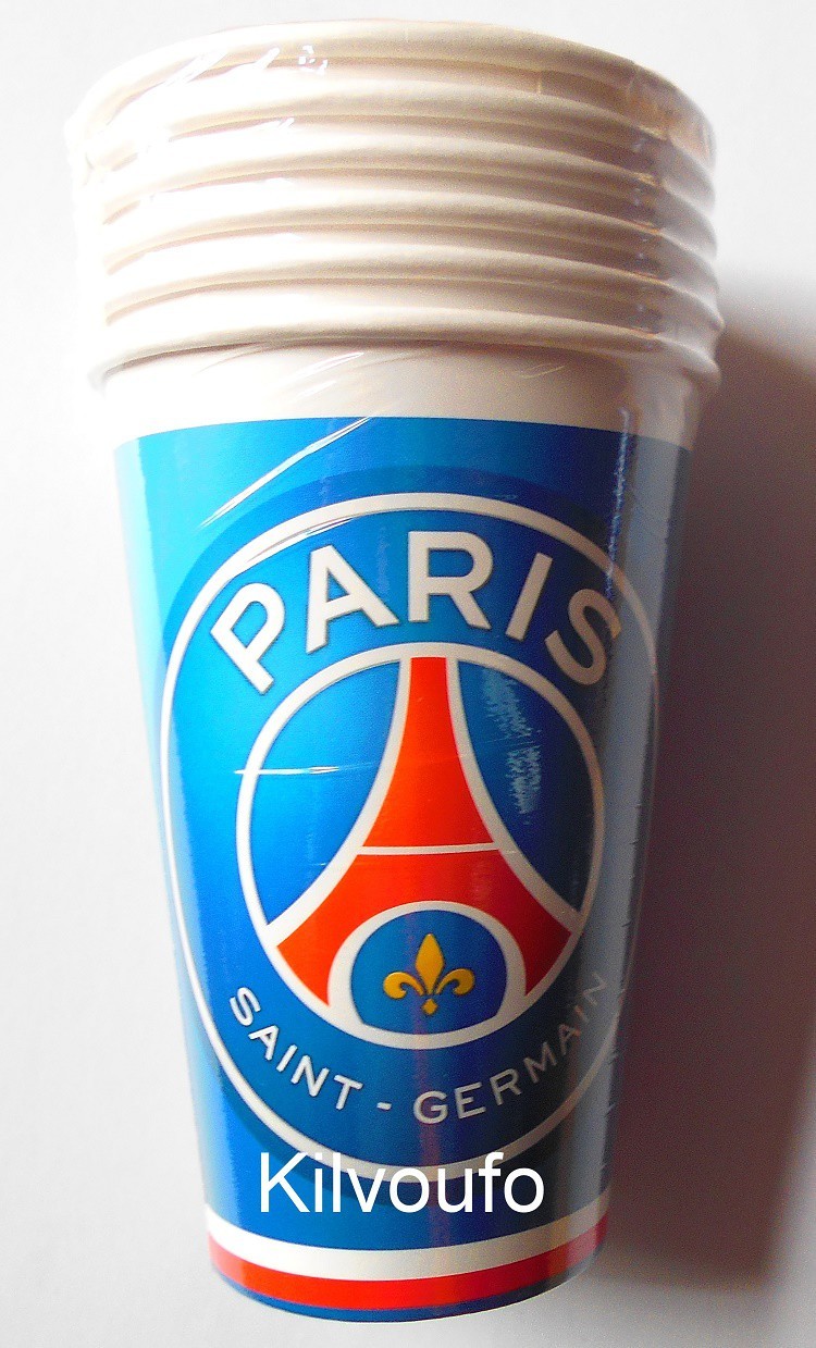 6 Gobelets PSG Paris Saint Germain