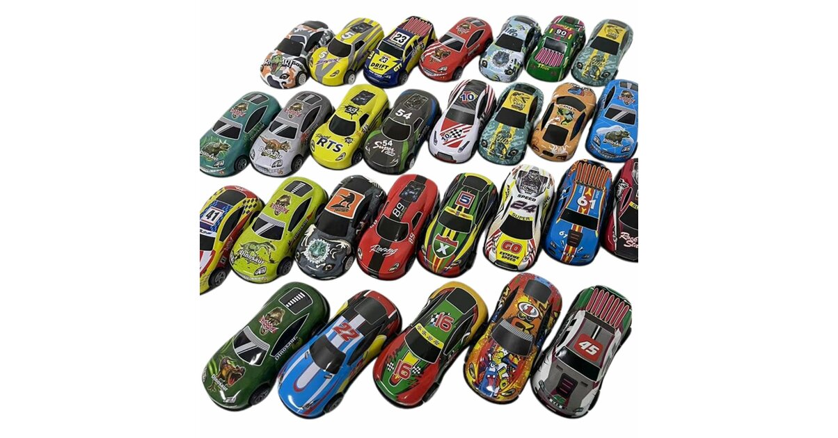 Lot De 6 Mini Voitures à Friction Pour Enfants - Jouets Éducatifs Colorés - Dimensions 8x5,8x5 Cm - Pour Garçons Et Filles à Partir De 3 Ans