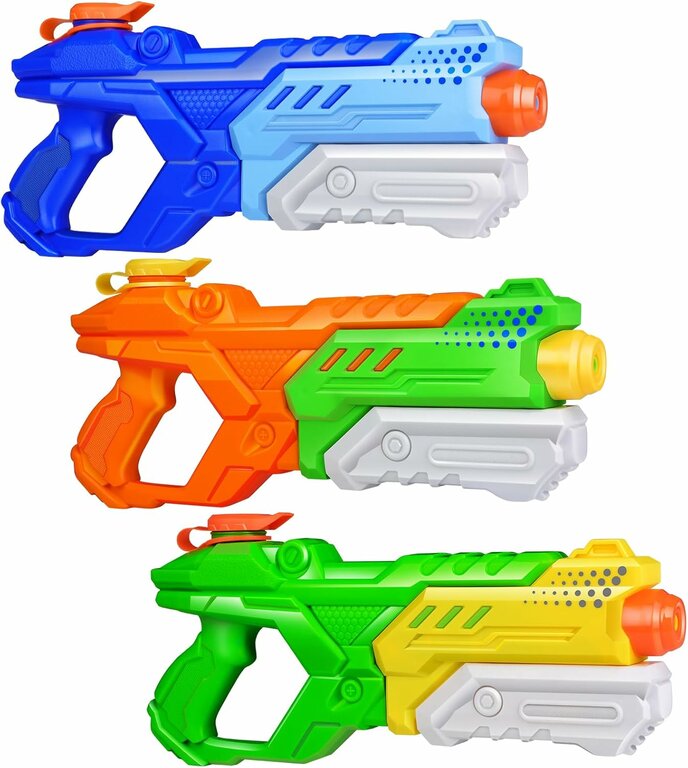 3 pistolets à eau - 18 cm SUN and SPORT : King Jouet Luxembourg