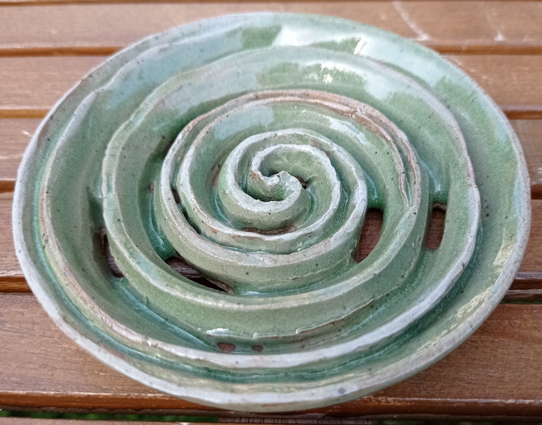 Porte savon spirale vert C19