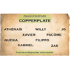 Police COPPERPLATE