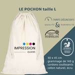 FICHE PRODUIT PRO-3045ZN-taille-L-toile-coton-cordons-coulissants-coton-naturel-professionnel-publicitaire