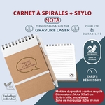 PRO-NOTA-carnet-de-notes-a-spirales-stylo-inclus-personnalisé-fournisseur-francais-goodies-gravure-laser-publicitaire-article-bureau-notes-professionnel