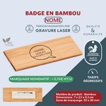 PRO-NOME-badge-en-bambou-avec-épinglette-personnalisé-pour-séminaires-salons-conférence-fournisseur-francais-artisan-goodies-gravure-laser-publicitaire-professionnel