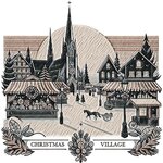 sac de course village de noel -CHRISTMAS_VILLAGE