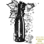 visuel du sac à bouteille de vin JOYEUSES FETES humoristique