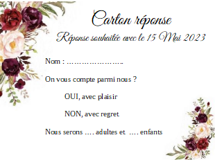 réponse fleur bordeaux