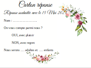 réponse fleur pastel