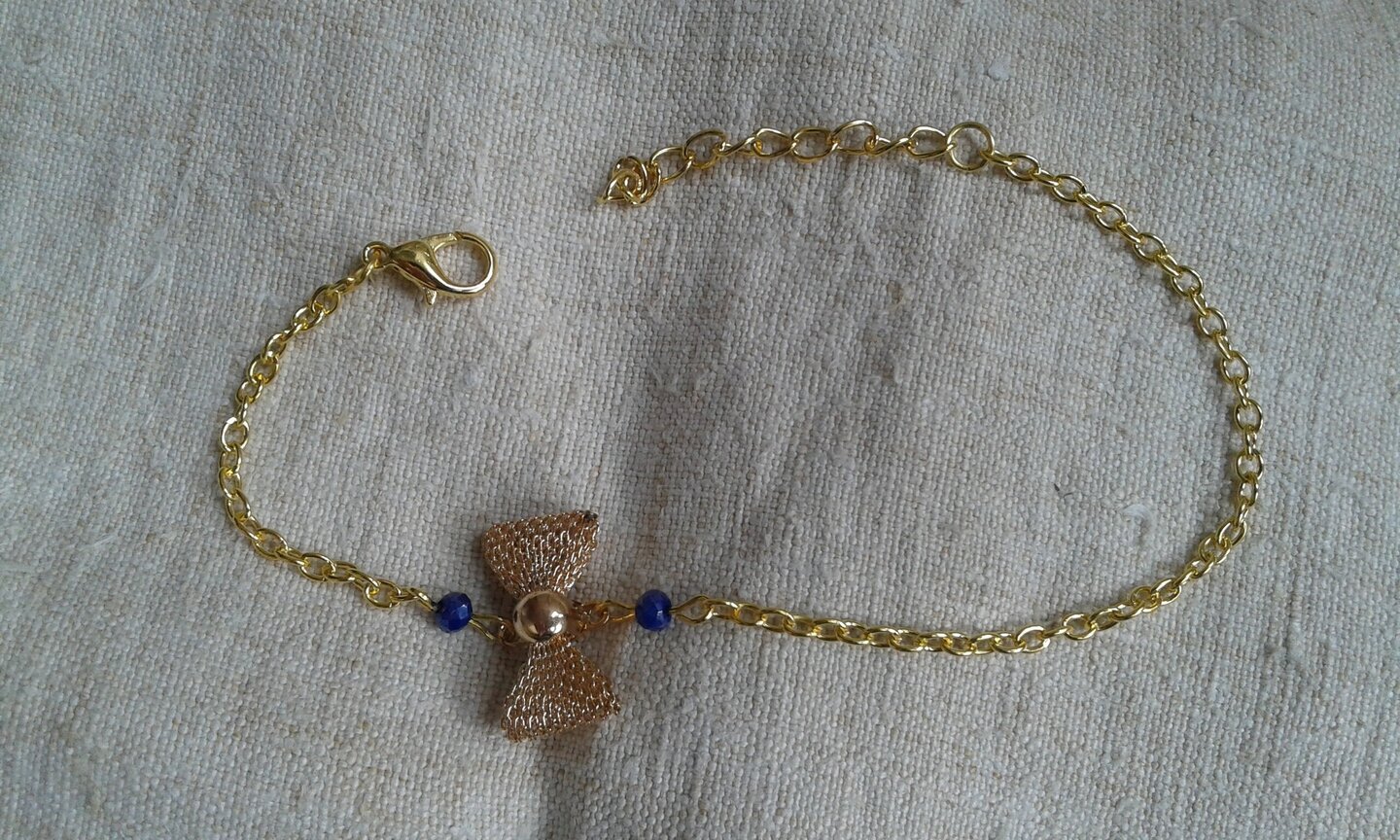 Ensemble Bijoux Papillon Multicolore Plaqué Or - 2 Pièces Avec Chaîne - Xuping - Neuf