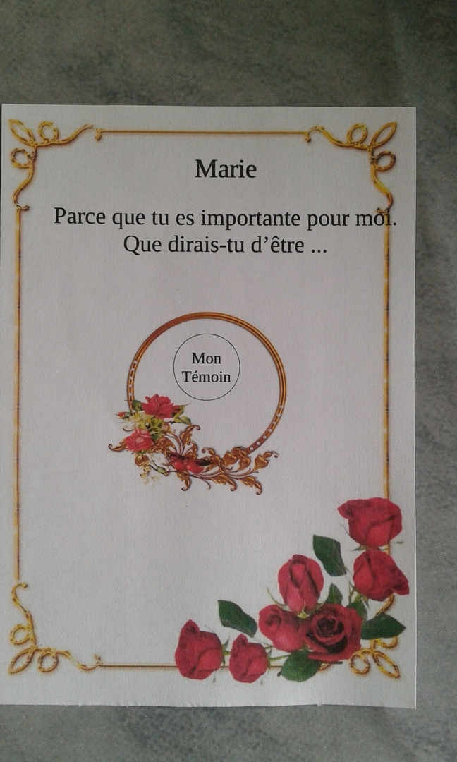 Carte Gratter Roses Rouges Demande De T Moin Personnalisable Sp Cial Mariage Patines